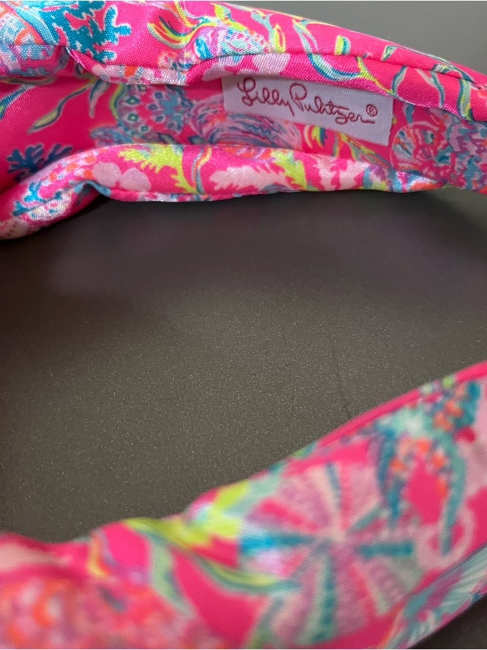 Lilly Pulitzer Hot Pink Floral Padded Headband NWT - Picture 3 of 6